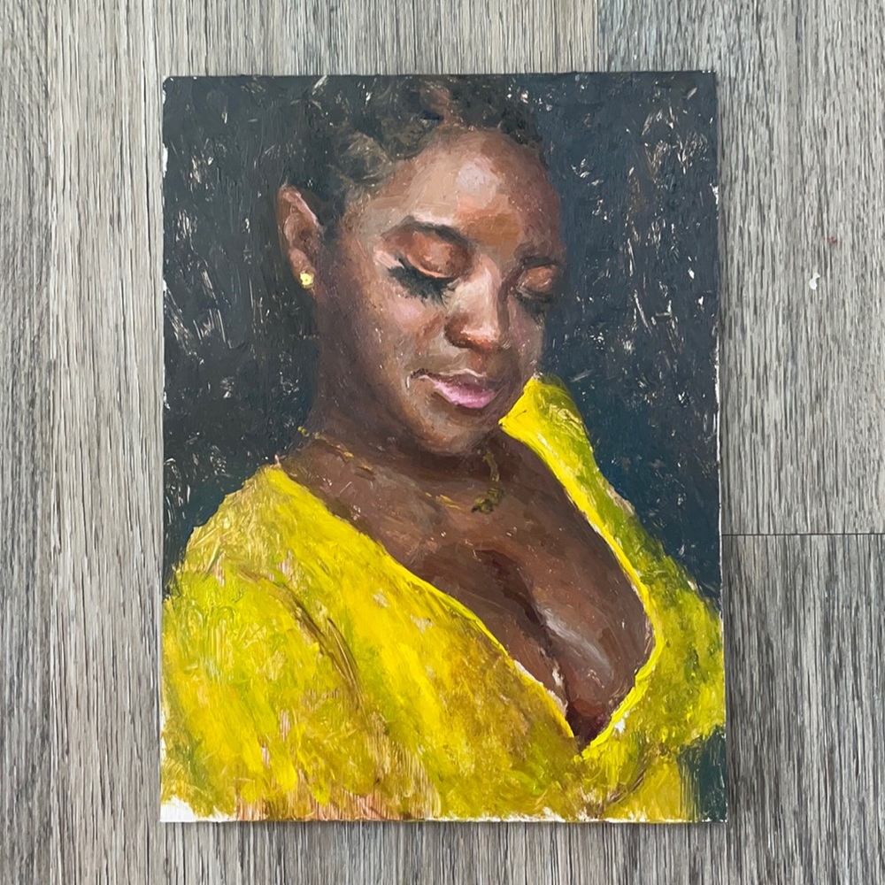 Oil painting-figure